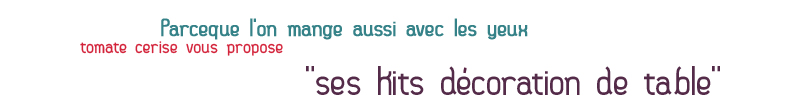 Boutique en ligne - D&eacute;coration de table