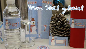 D&eacute;coration de table - Mon No&euml;l Glacial