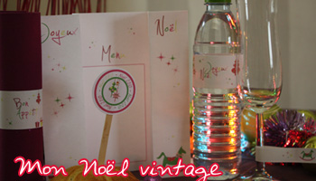 D&eacute;coration de table - Mon No&euml;l Vintage