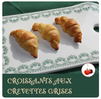 Croissants aux crevettes