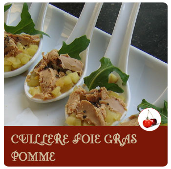 CUILLERE FOIE GRAS POMME