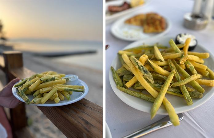 Frites de courgettes 