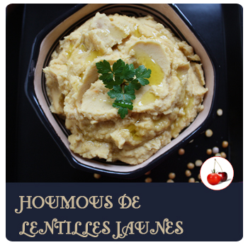 Houmous de lentilles jaunes 