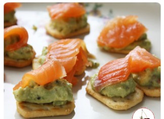 Tuc au guacamole et saumon