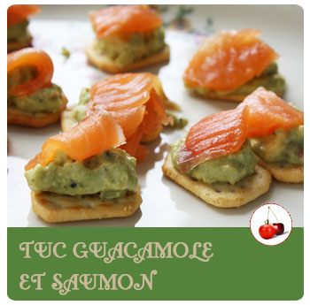 Tuc au guacamole et saumon