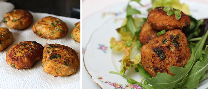 Galettes de poisson au curry rouge 