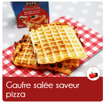 Gaufre salée saveur pizza