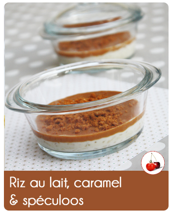 Riz au lait, caramel et spéculoos