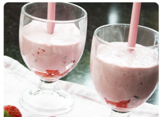 Smoothie fraises et framboises