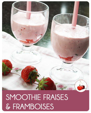 Smoothie fraises et framboises