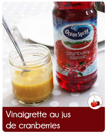 Vinaigrette au jus de cranberries