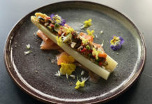 Asperges farcies aux petits légumes