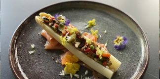 Asperges farcies aux petits légumes
