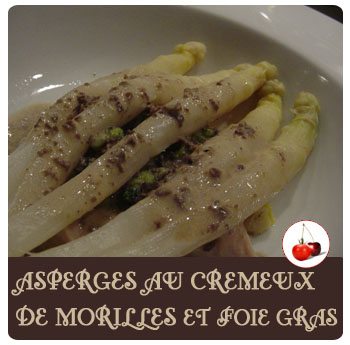 Asperges foie gras