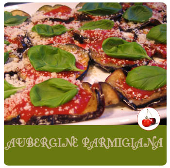 Tranches d'aubergine parmigiana