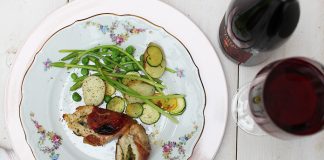 Blanc de poulet surprise au fromage roquefort