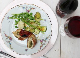 Blanc de poulet surprise au fromage roquefort