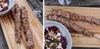 Brochettes d’agneau mariné « Souvlakis »