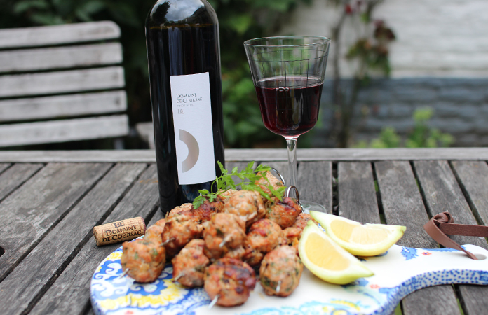 Brochettes de boulettes de veau citron