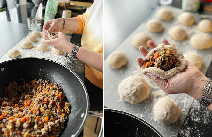 Buns au bœuf | Petits pains à la viande