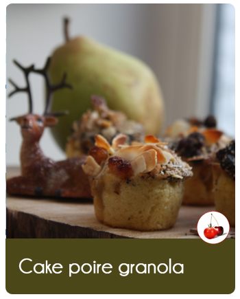 Cake aux poires granola