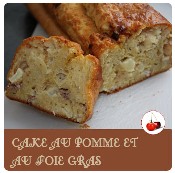 Cake aux pommes et foie gras