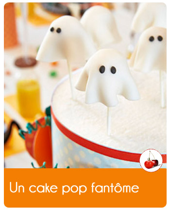 Cake pop fantôme recette halloween