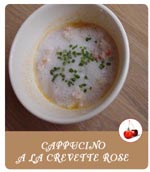 cappucino à la crevettes grises