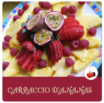 carpaccio d'ananas