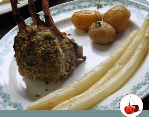 Carré d'agneau en croûte d’herbes
