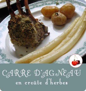 Carré d'agneau en croûte d’herbes