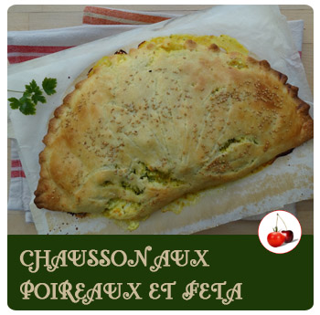 Chausson aux poireaux et feta