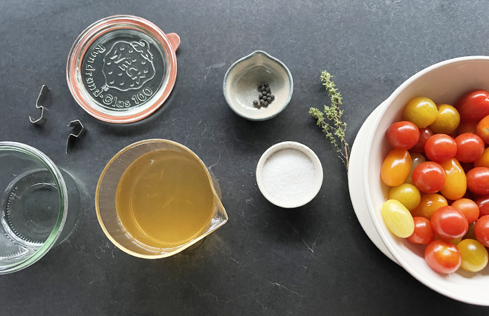 tomates cerises aigre-douces