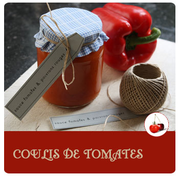 Conserve de Sauce tomates & poivrons rouges
