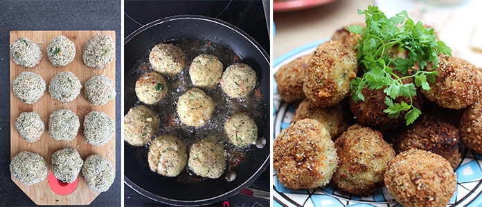 Croquettes de poulet aux herbes