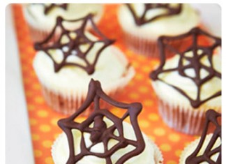 cupcake toile araignée recette Halloween