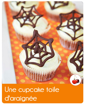 cupcake toile araignée recette Halloween