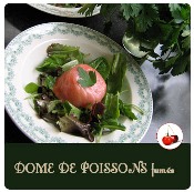 dôme de poissons fumés