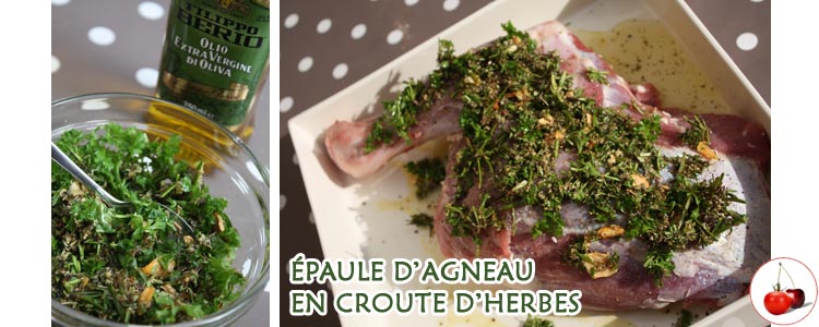 ÉPAULE D’AGNEAU EN CROUTE D’HERBES