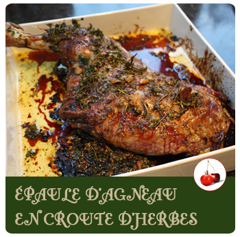 Épaule d'agneau en croûte d'herbes