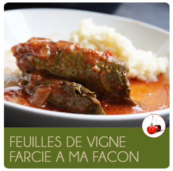 Feuilles de vigne farcie a ma façon