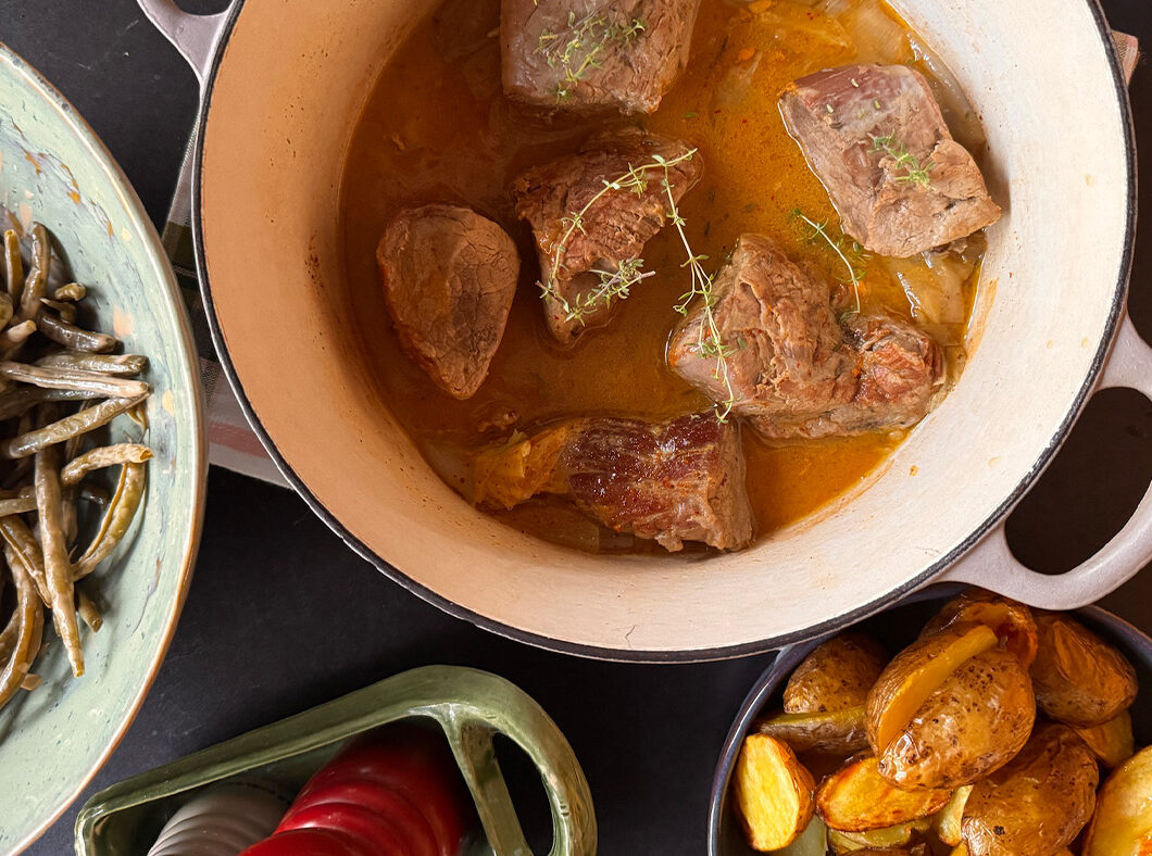 Filet mignon de porc en cocotte