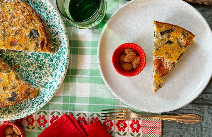 Quiche sans pâte à la ratatouille