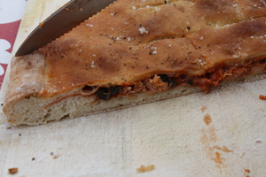 focaccia au thon et olives