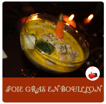 Foie gras en bouillon