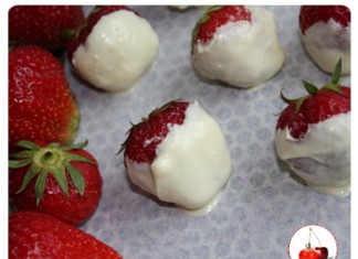 fraises au chocolat blanc