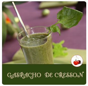 Gaspacho de cresson | Une soupe froide verte