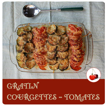 Gratin courgettes et tomates