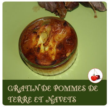 Gratin de pommes de terre et navets