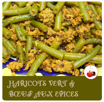 Haricots verts et boeuf aux épices | recette Inde